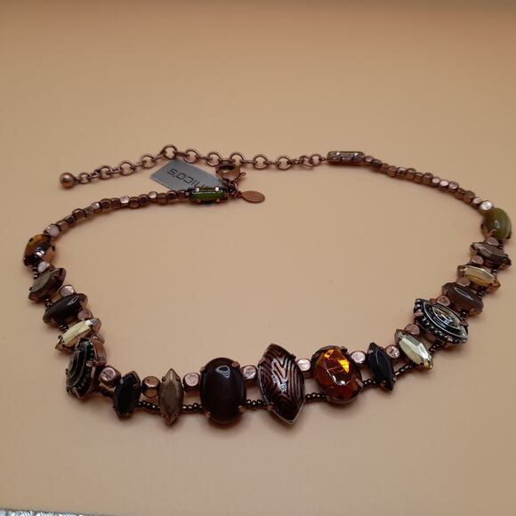 Chico's Beaded Necklace, Bronze Beads, New With Tags, 20" - Picture 4 of 14
